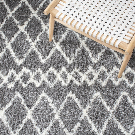 Safavieh Berber Shag Ber194F Grey/Ivory Rugs.