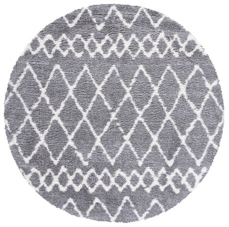 Safavieh Berber Shag Ber194F Grey/Ivory Rugs.