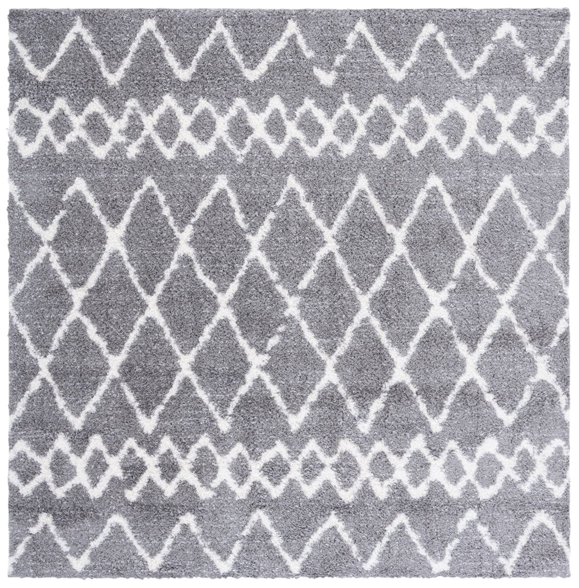 Safavieh Berber Shag Ber194F Grey/Ivory Rugs.