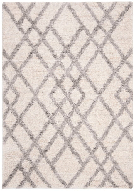 Safavieh Berber Shag Ber214A Cream/Grey Rug.