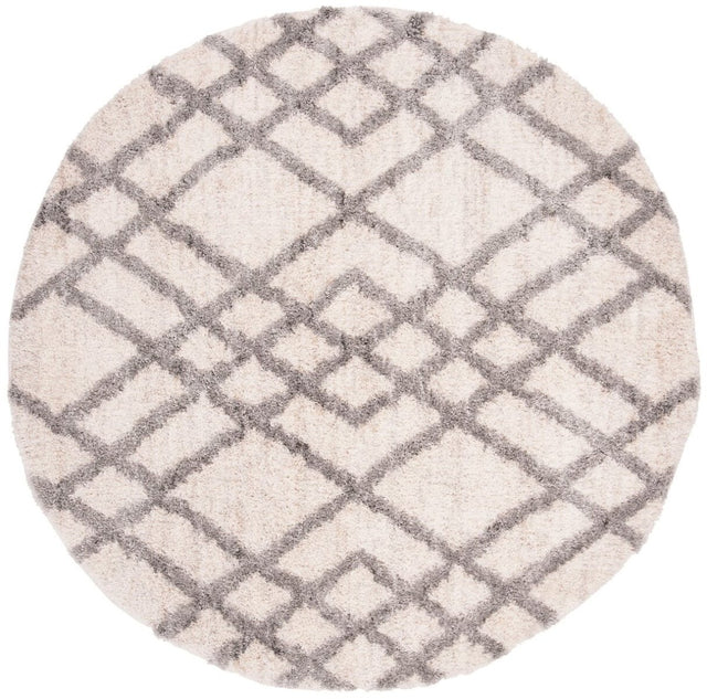 Safavieh Berber Shag Ber214A Cream/Grey Rug.