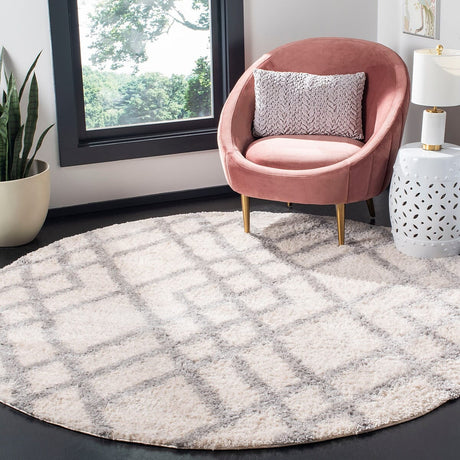 Safavieh Berber Shag Ber214A Cream/Grey Rug.