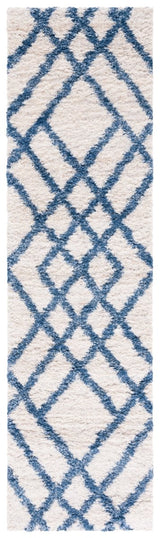 Safavieh Berber Shag Ber214B Ivory/Blue Rugs.