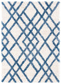 Safavieh Berber Shag Ber214B Ivory/Blue Rugs.