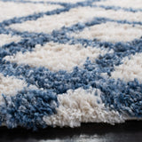Safavieh Berber Shag Ber214B Ivory/Blue Rugs.