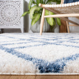 Safavieh Berber Shag Ber214B Ivory/Blue Rugs.