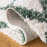Safavieh Berber Shag Ber214C Ivory/Green Rugs.