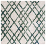 Safavieh Berber Shag Ber214C Ivory/Green Rugs.