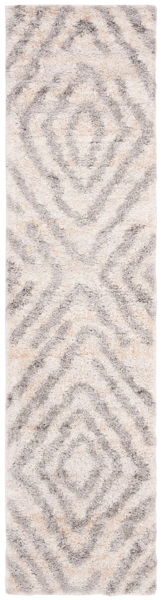 Safavieh Berber Shag Ber218A Cream/Grey Rug.