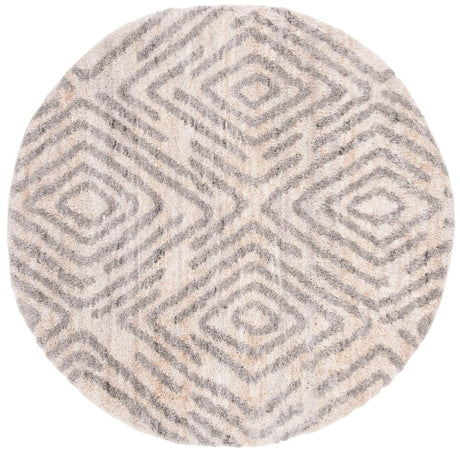 Safavieh Berber Shag Ber218A Cream/Grey Rug.