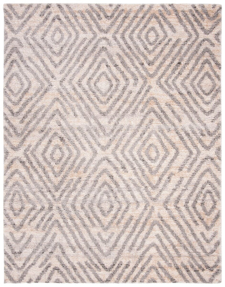 Safavieh Berber Shag Ber218A Cream/Grey Rug.