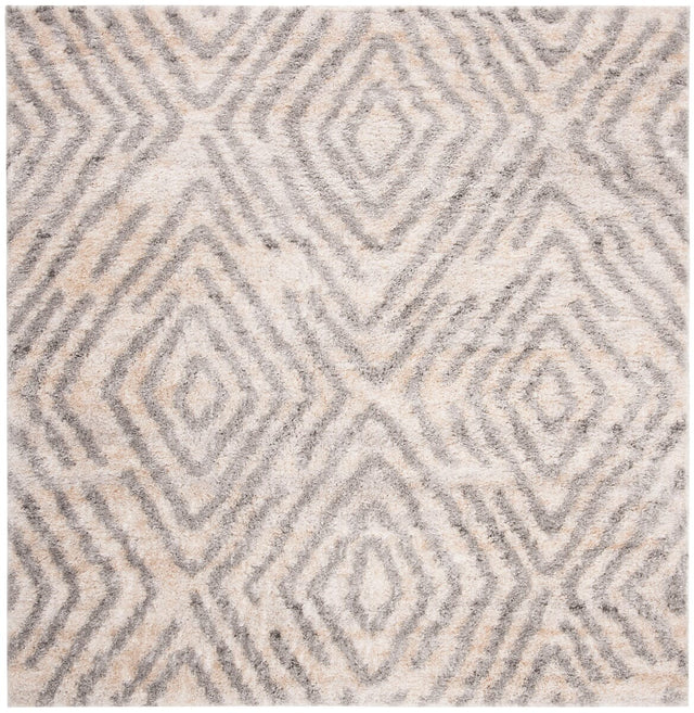 Safavieh Berber Shag Ber218A Cream/Grey Rug.