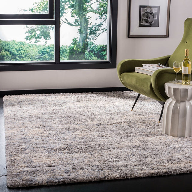 Safavieh Berber Shag Ber219G Grey / Cream Rugs.