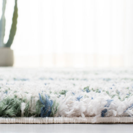 Safavieh Berber Shag Ber219Y Green/Beige Rugs.