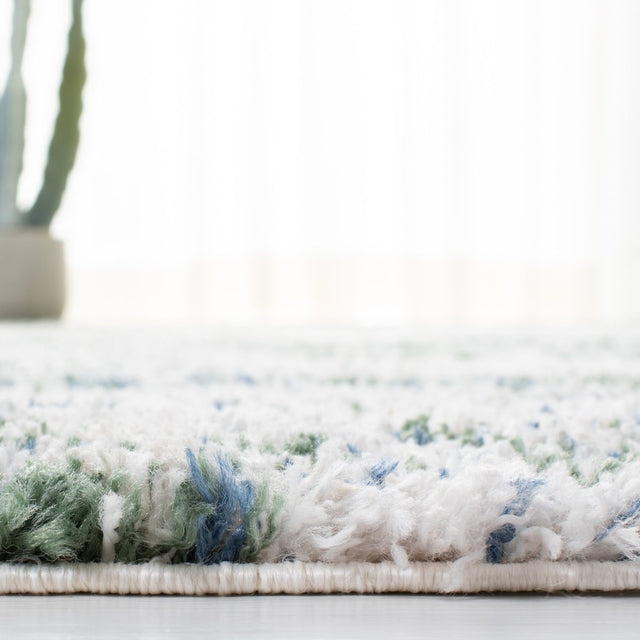 Safavieh Berber Shag Ber219Y Green/Beige Rugs.