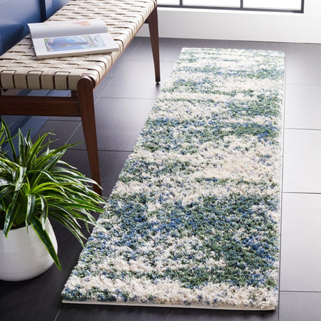 Safavieh Berber Shag Ber219Y Green/Beige Rugs.