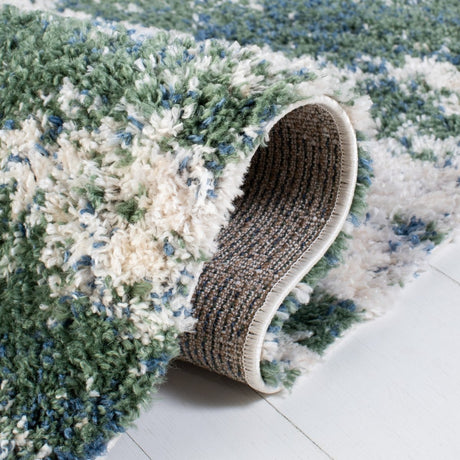 Safavieh Berber Shag Ber219Y Green/Beige Rugs.