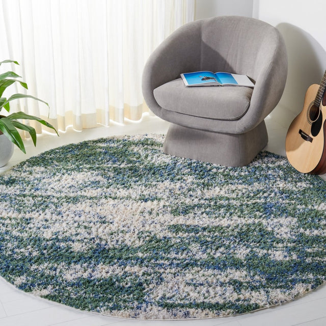 Safavieh Berber Shag Ber219Y Green/Beige Rugs.