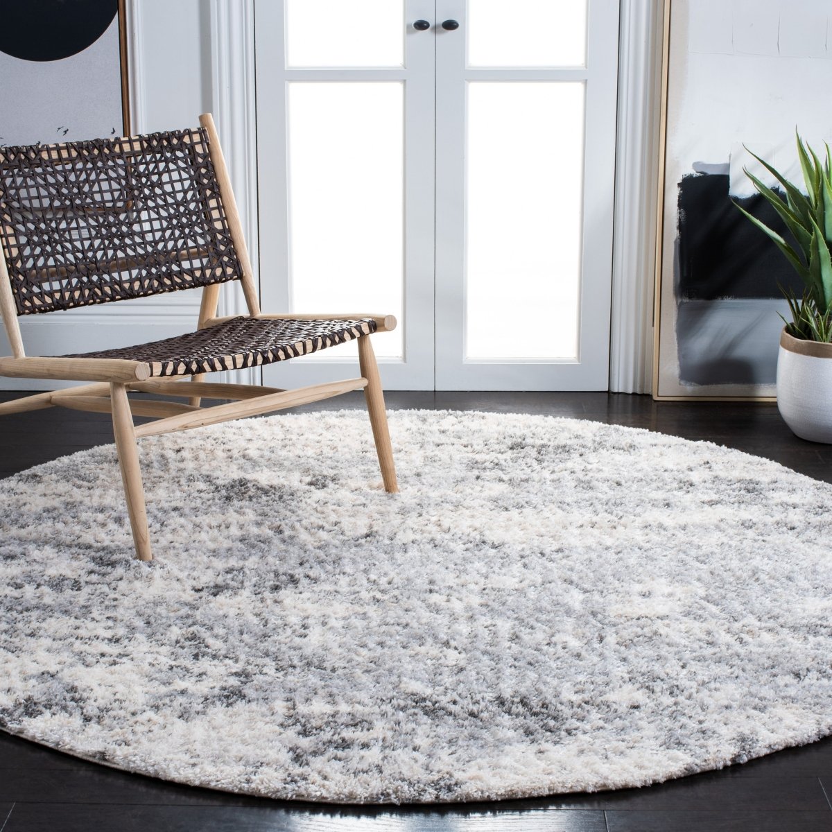 Safavieh Berber Shag Ber272A Ivory/Beige Rugs.