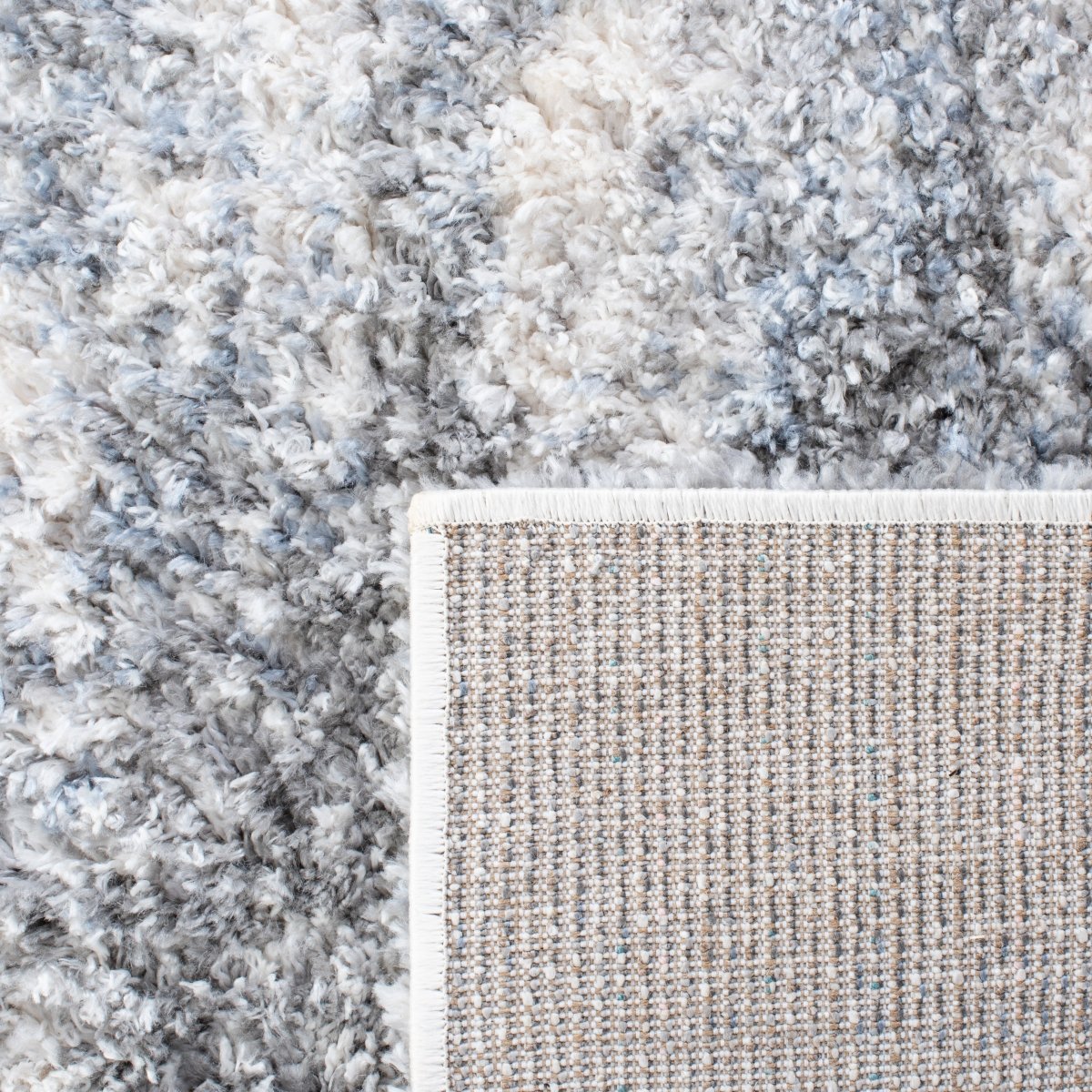 Safavieh Berber Shag Ber273A Ivory/Grey Rugs.