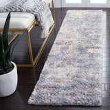 Safavieh Berber Shag Ber274B Ivory/Blue Rugs.