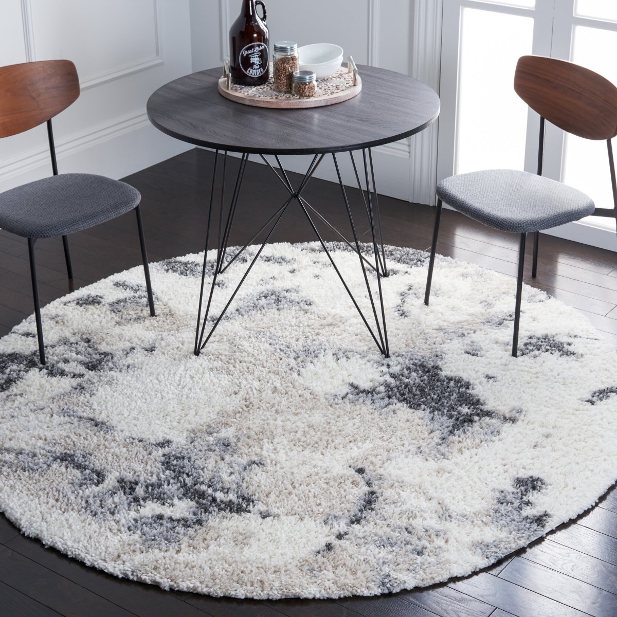 Safavieh Berber Shag Ber402F Grey/Ivory Rugs.