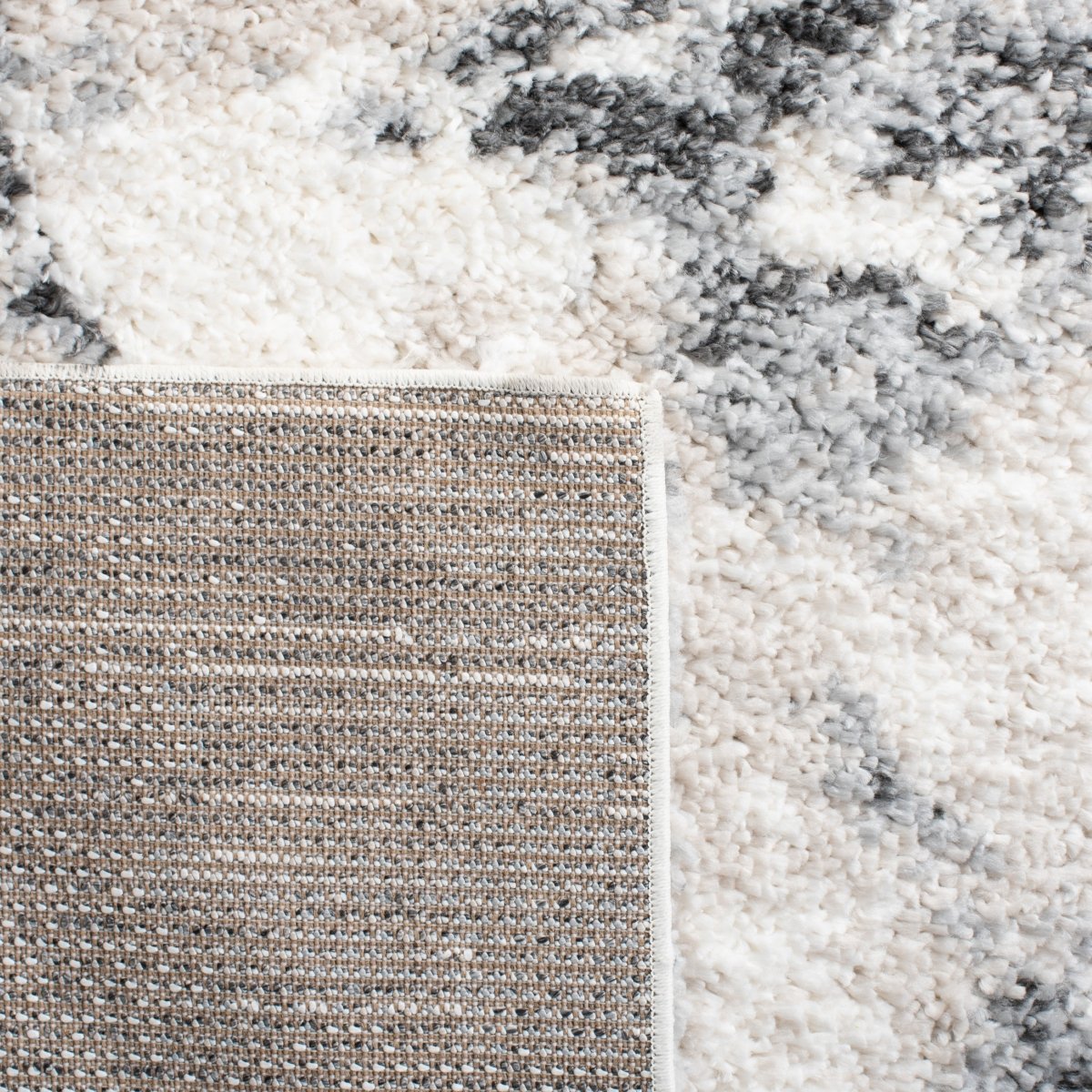 Safavieh Berber Shag Ber402F Grey/Ivory Rugs.