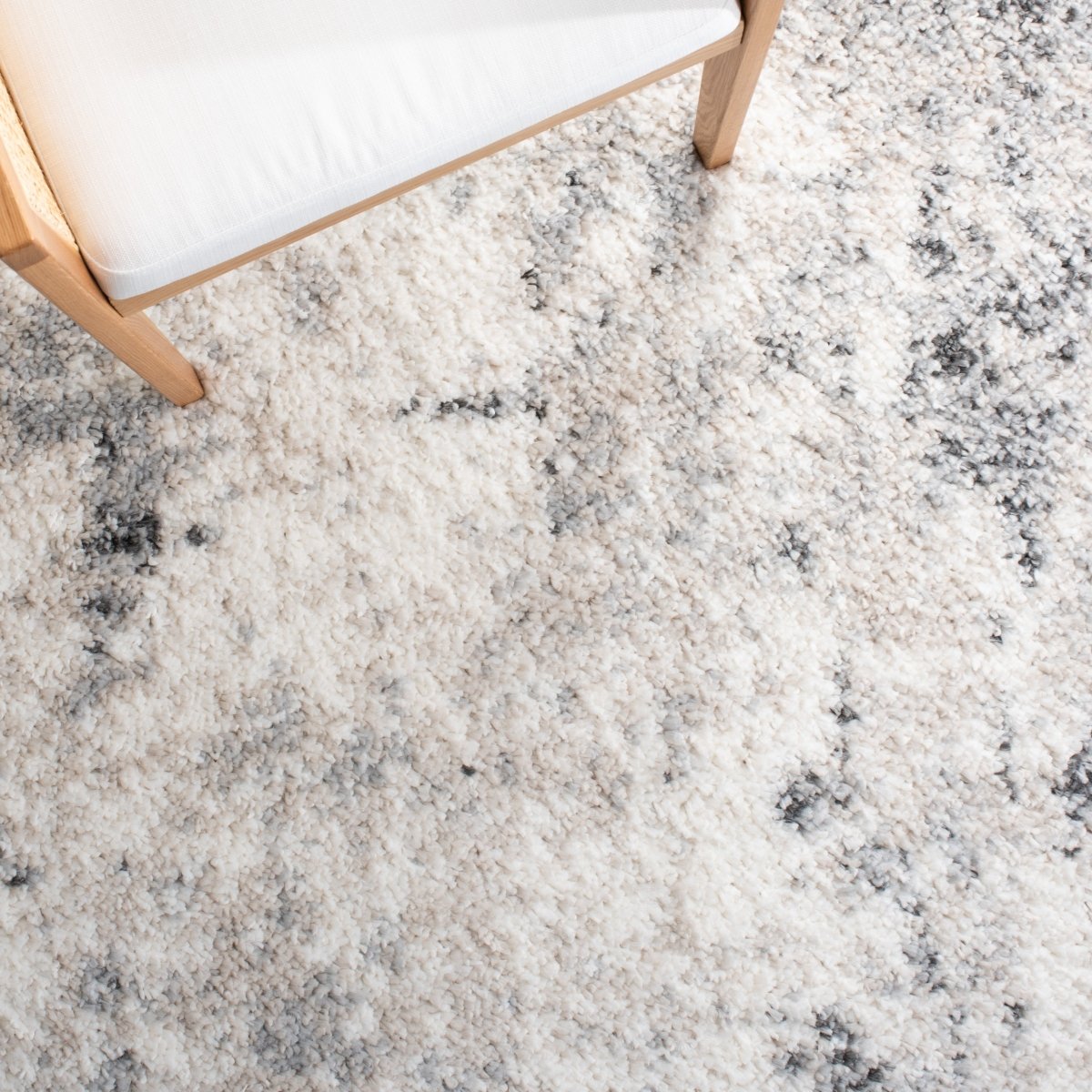 Safavieh Berber Shag Ber408A Ivory/Grey Rugs.