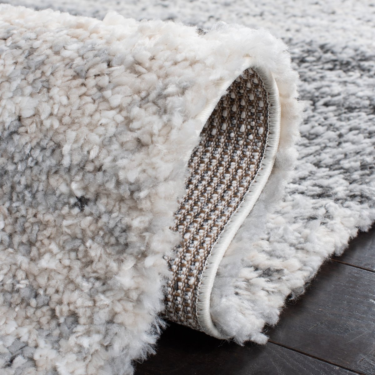 Safavieh Berber Shag Ber414F Grey/Charcoal Rugs.