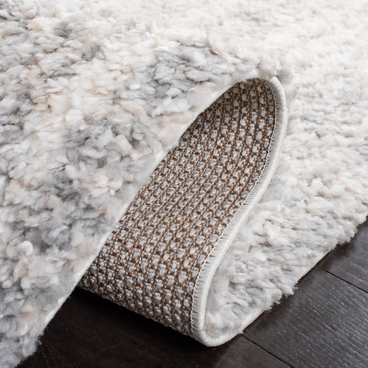 Safavieh Berber Shag Ber416F Grey/Ivory Rugs.