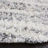 Safavieh Berber Shag Ber424A Ivory/Grey Rug.