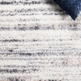 Safavieh Berber Shag Ber424A Ivory/Grey Rug.