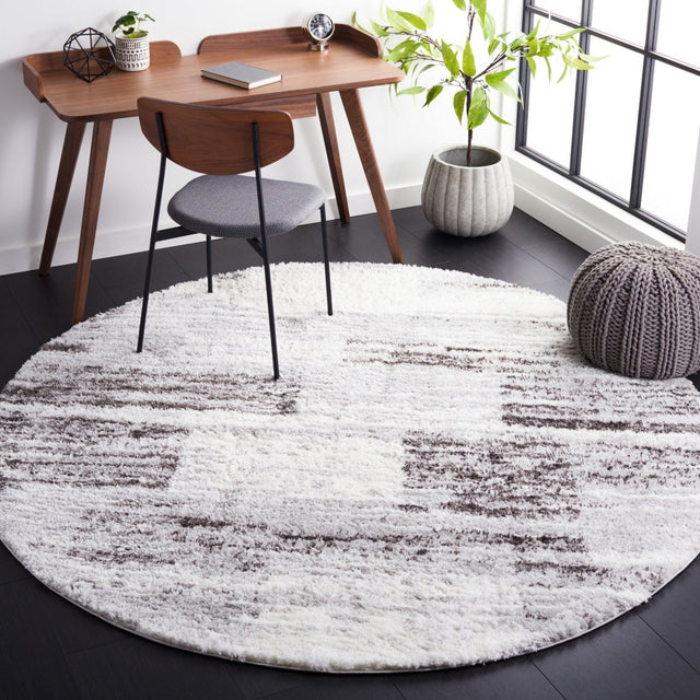 Safavieh Berber Shag Ber541F Grey/Light Grey Rug.