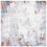 Safavieh Berber Shag Ber543A Blue Rust/Ivory Rug.