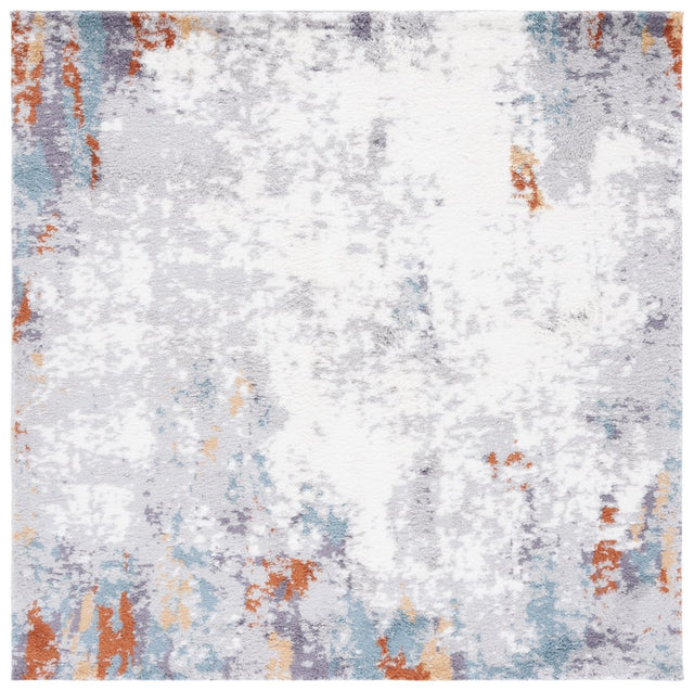 Safavieh Berber Shag Ber543A Blue Rust/Ivory Rug.