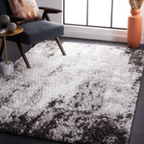 Safavieh Berber Shag Ber543F Grey/Dark Grey Rug.