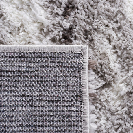Safavieh Berber Shag Ber543F Grey/Dark Grey Rug.