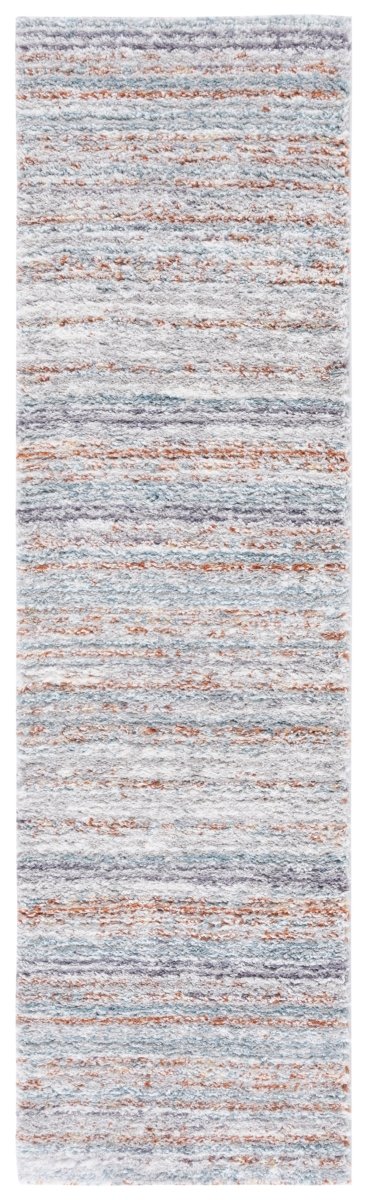 Safavieh Berber Shag Ber545A Blue Rust/Ivory Rug.