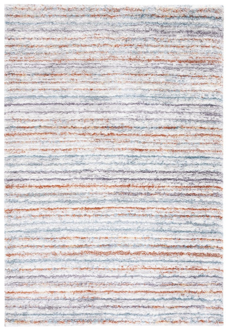 Safavieh Berber Shag Ber545A Blue Rust/Ivory Rug.