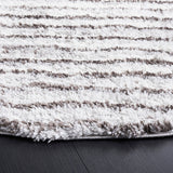 Safavieh Berber Shag Ber545F Grey/Dark Grey Rug.
