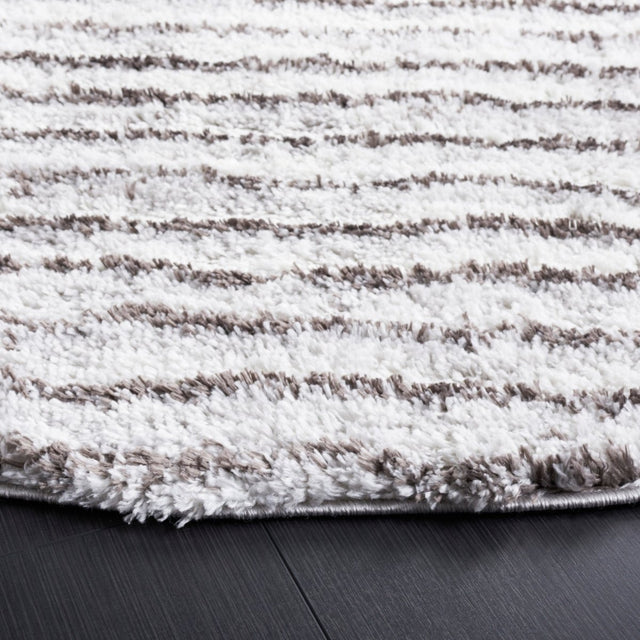 Safavieh Berber Shag Ber545F Grey/Dark Grey Rug.