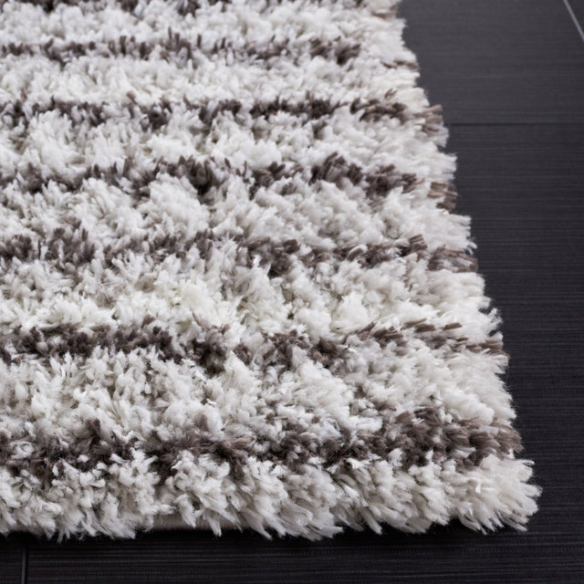 Safavieh Berber Shag Ber545F Grey/Dark Grey Rug.