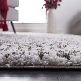 Safavieh Berber Shag Ber545F Grey/Dark Grey Rug.