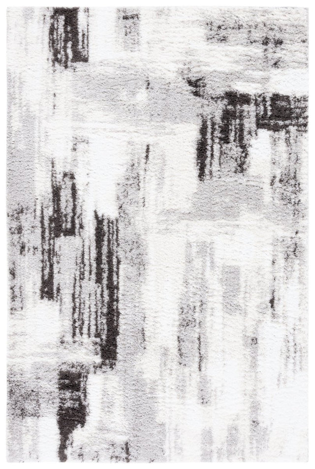 Safavieh Berber Shag Ber549F Grey/Dark Grey Rug.