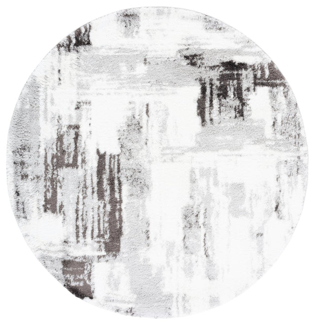 Safavieh Berber Shag Ber549F Grey/Dark Grey Rug.