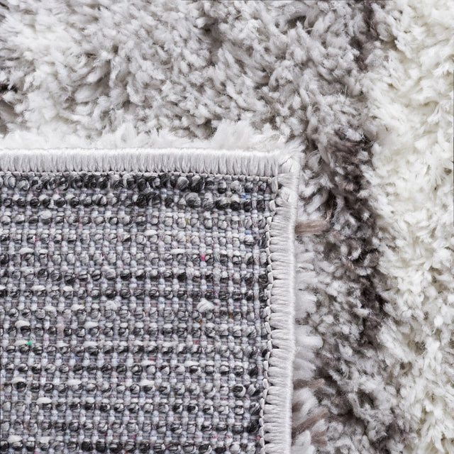 Safavieh Berber Shag Ber549F Grey/Dark Grey Rug.
