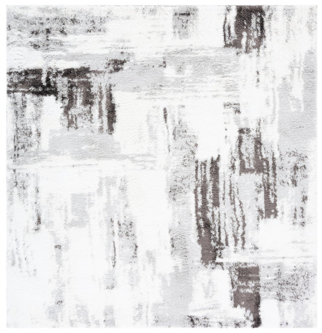 Safavieh Berber Shag Ber549F Grey/Dark Grey Rug.