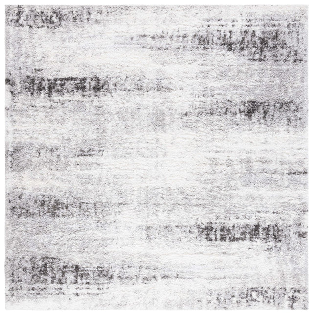 Safavieh Berber Shag Ber551F Grey/Dark Grey Rug.