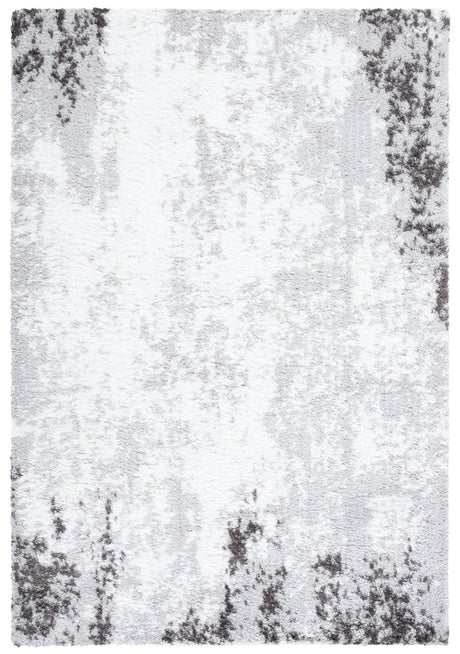 Safavieh Berber Shag Ber555F Light Grey/Dark Grey Rug.