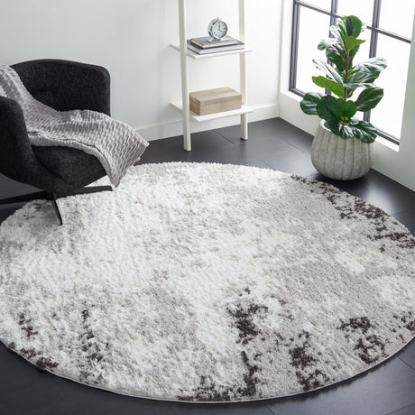 Safavieh Berber Shag Ber555F Light Grey/Dark Grey Rug.